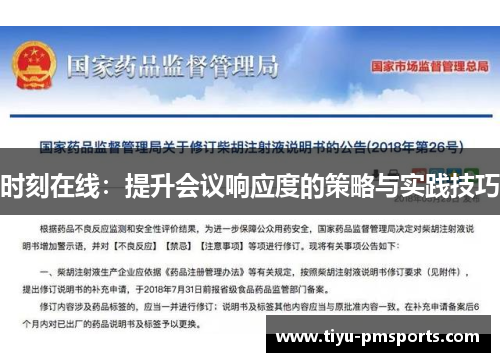 时刻在线：提升会议响应度的策略与实践技巧